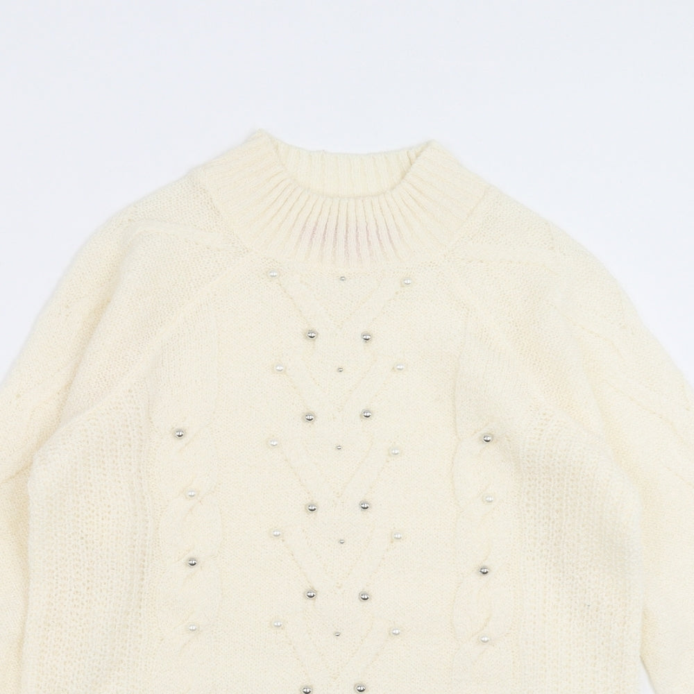 Womens UK Size 8 Together Ivory Pullover Jumper