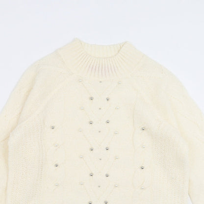 Womens UK Size 8 Together Ivory Pullover Jumper