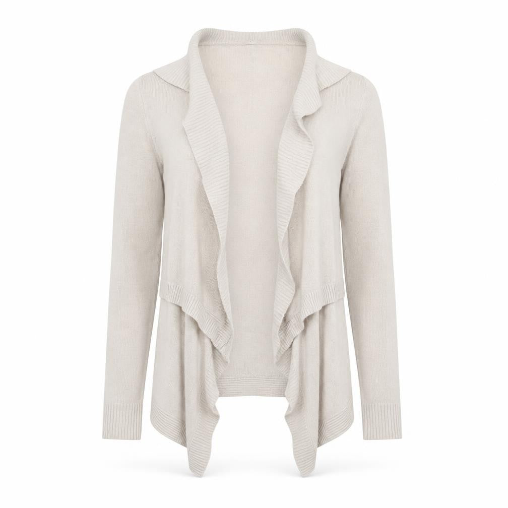 H&M Womens Beige  Knit Cardigan Jumper Size S