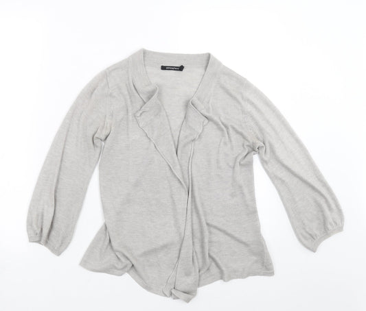 Primark Womens Grey  Knit Cardigan Jumper Size 8