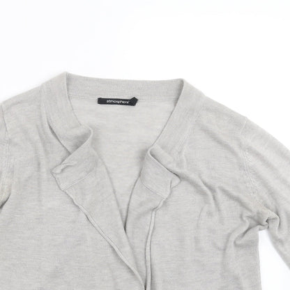 Primark Womens Grey  Knit Cardigan Jumper Size 8