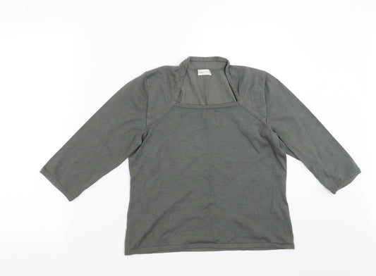 Womens UK Size M MINUET PETITE Green Pullover Jumper