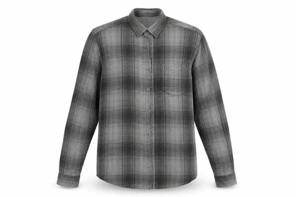 Mens UK Size M Preworn Green  Button-Up Long Sleeve Casual Shirt