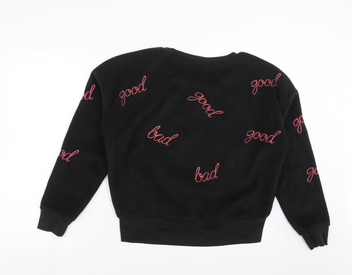 Womens UK Size L French Connection Black Pullover Sweatshirt