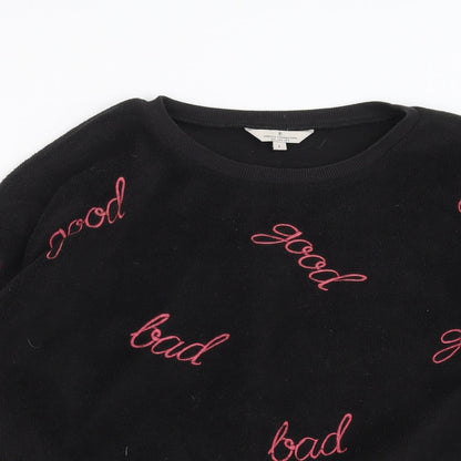 Womens UK Size L French Connection Black Pullover Sweatshirt