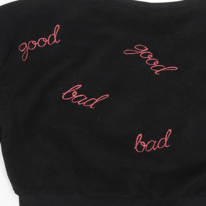 Womens UK Size L French Connection Black Pullover Sweatshirt