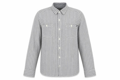 Mens UK Size L CCS Grey  Button-Up Long Sleeve Casual Shirt