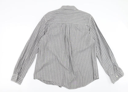 Mens UK Size L CCS Grey  Button-Up Long Sleeve Casual Shirt