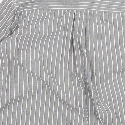 Mens UK Size L CCS Grey  Button-Up Long Sleeve Casual Shirt