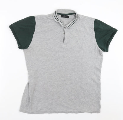 ACW85 Mens Grey    Polo Size L