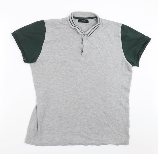 ACW85 Mens Grey    Polo Size L