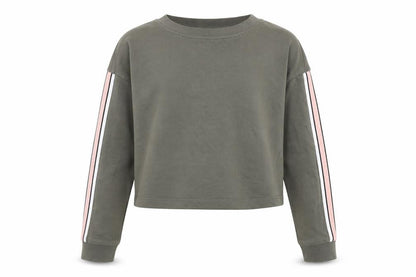 H&M Girls Green   Pullover Sweatshirt Size 8-9 Years
