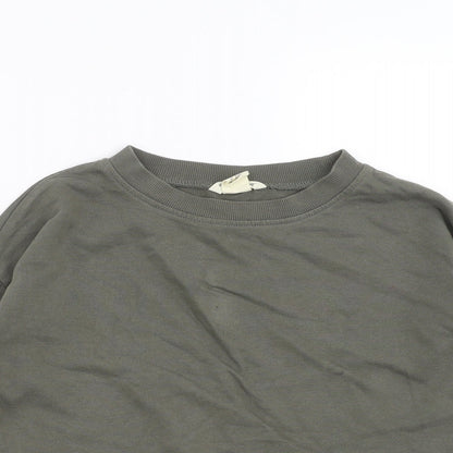H&M Girls Green   Pullover Sweatshirt Size 8-9 Years
