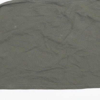 H&M Girls Green   Pullover Sweatshirt Size 8-9 Years