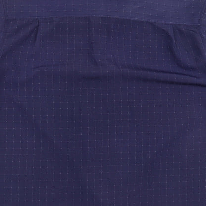 Mens UK Size XL Oakmill Blue  Button-Up Short Sleeve Casual Shirt