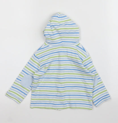 Pep&Co Baby Green Striped  Cardigan Jumper Size 3-6 Months