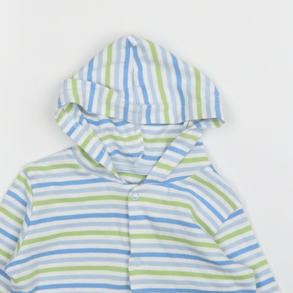 Pep&Co Baby Green Striped  Cardigan Jumper Size 3-6 Months