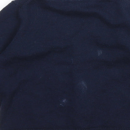 H&M Girls Blue   Cardigan Jumper Size 3-6 Months