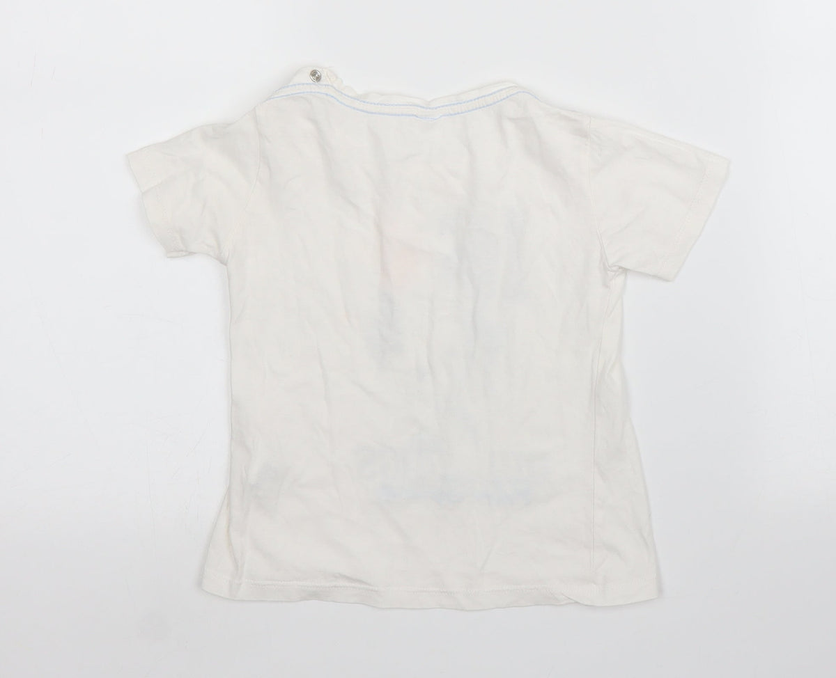 Zara Baby White   Basic T-Shirt Size 18-24 Months