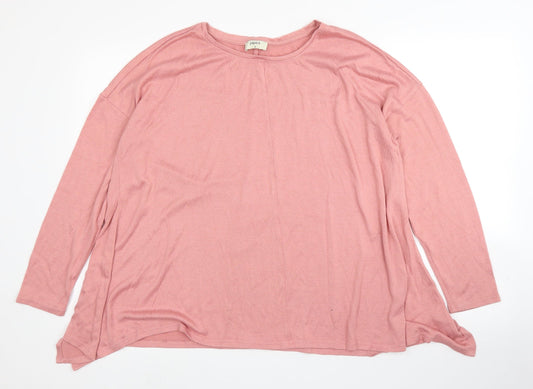 Womens UK Size 18 Papaya Pink Pullover Jumper