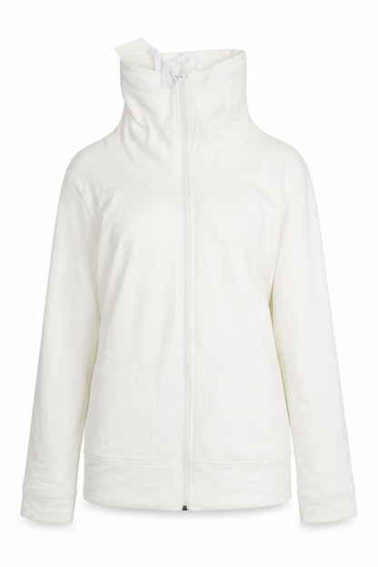 Womens UK Size M NEXT White Full Zip Jumper