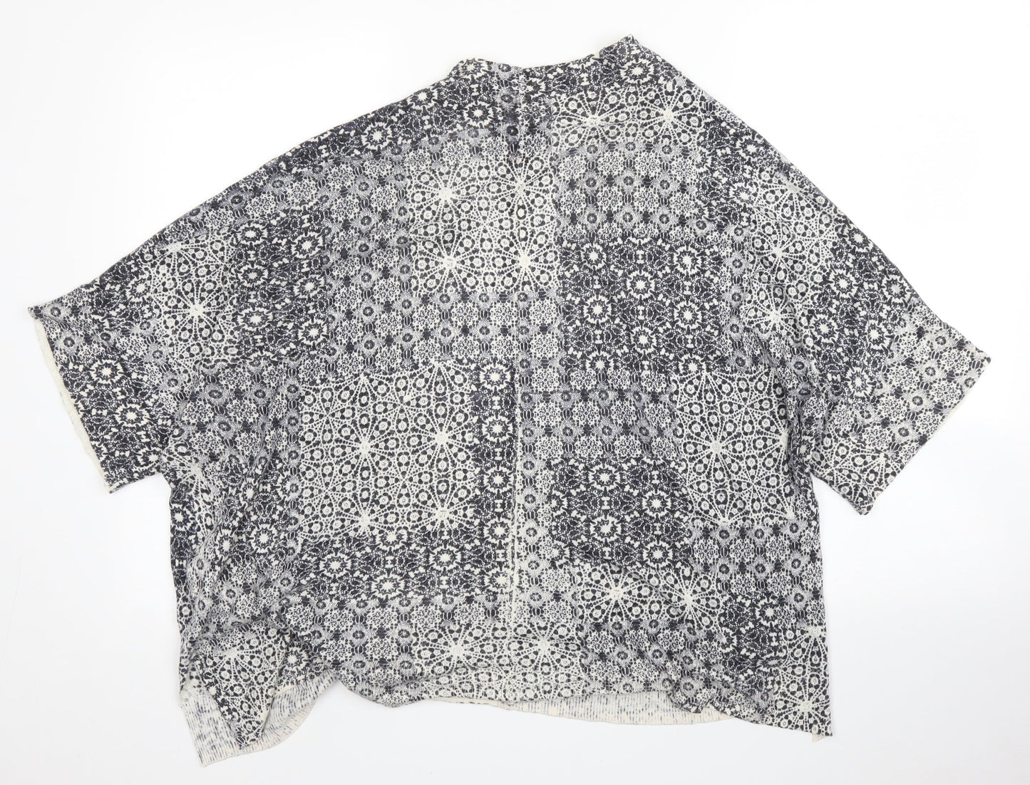 F&F Womens Blue Floral  Cardigan Jumper Size 8