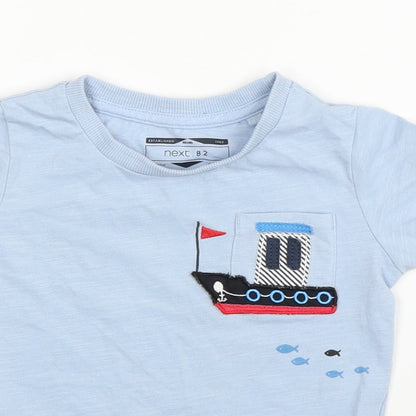 NEXT Boys Blue   Basic T-Shirt Size 12 Months