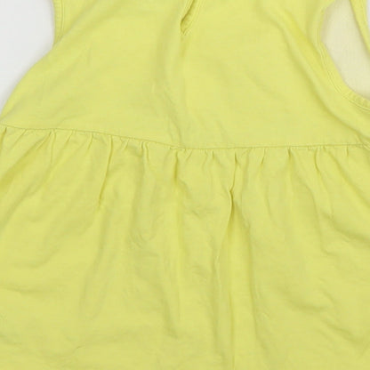 Debenhams Girls Yellow   Basic Blouse Size 3 Years
