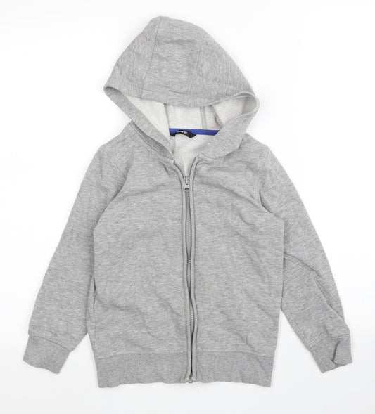George Boys Grey   Full Zip Hoodie Size 6 Years