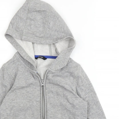 George Boys Grey   Full Zip Hoodie Size 6 Years