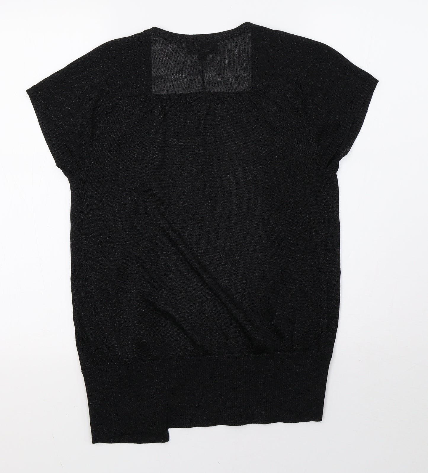 Womens UK Size 14 Warehouse Black Cardigan Jumper