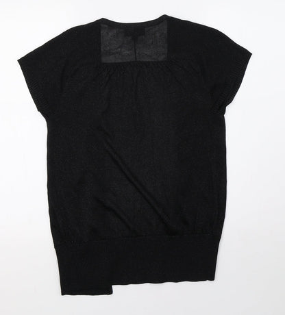 Womens UK Size 14 Warehouse Black Cardigan Jumper