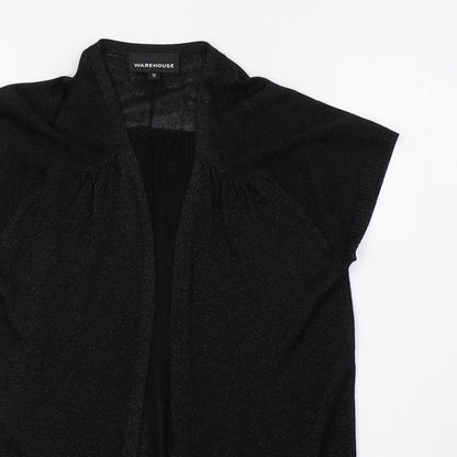 Womens UK Size 14 Warehouse Black Cardigan Jumper