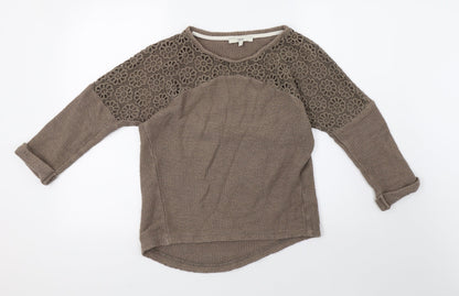 Womens UK Size 12 NEXT Brown Pullover Sweatshirt