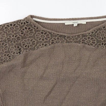 Womens UK Size 12 NEXT Brown Pullover Sweatshirt