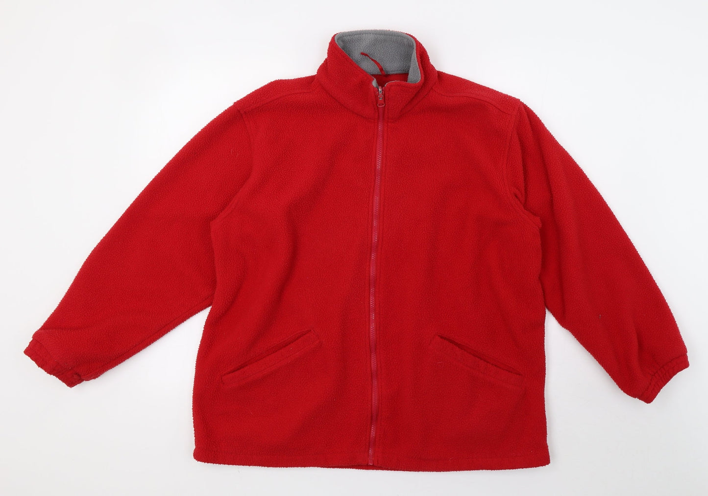 being casual Womens Red   Full Zip Sweatshirt Size 14