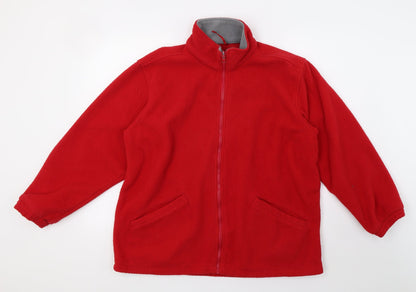 being casual Womens Red   Full Zip Sweatshirt Size 14