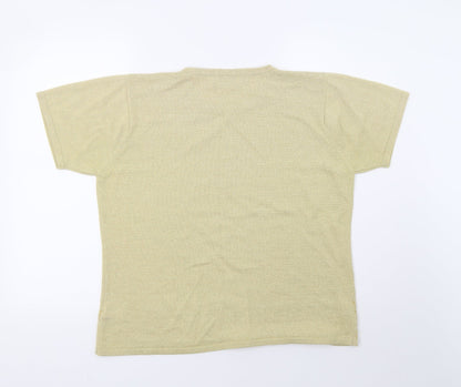 Bonmarché Womens Yellow   Basic T-Shirt Size L