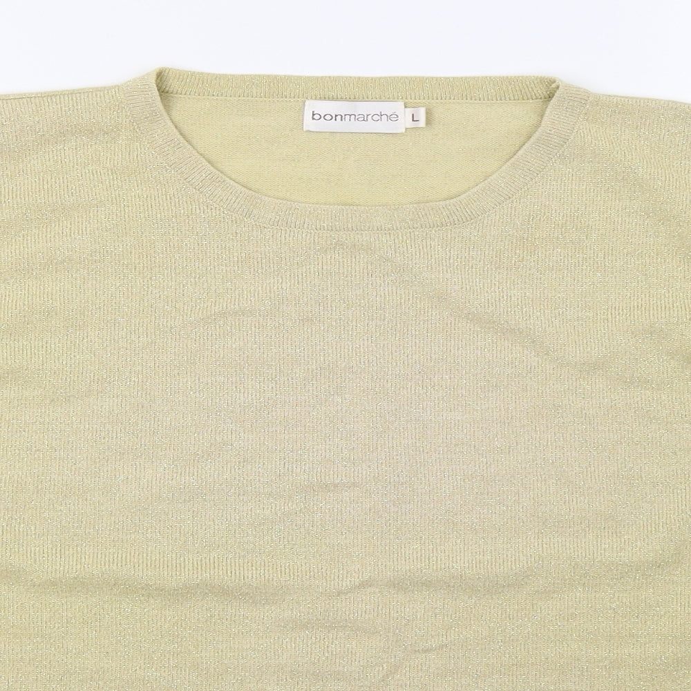 Bonmarché Womens Yellow   Basic T-Shirt Size L
