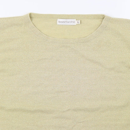 Bonmarché Womens Yellow   Basic T-Shirt Size L