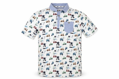Mens UK Size L code White  Button-Up Short Sleeve Casual Shirt