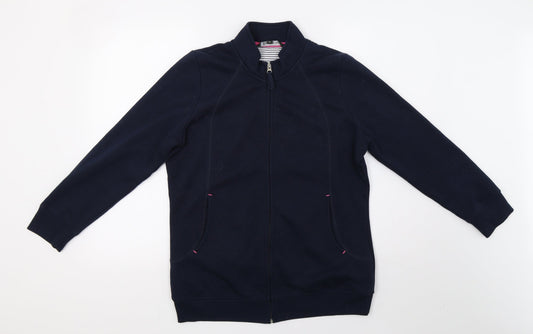 Bonmarché Womens Blue   Full Zip Sweatshirt Size 12