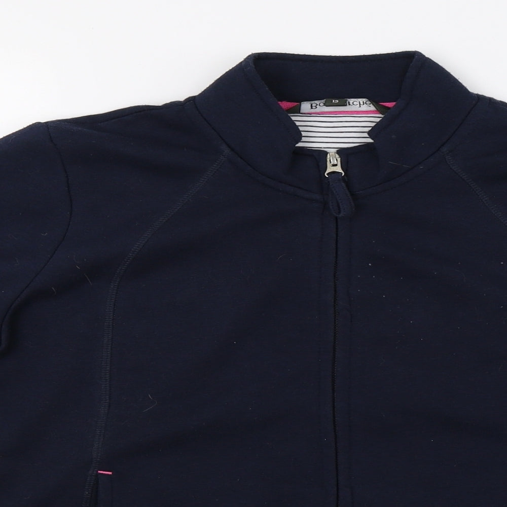 Bonmarché Womens Blue   Full Zip Sweatshirt Size 12
