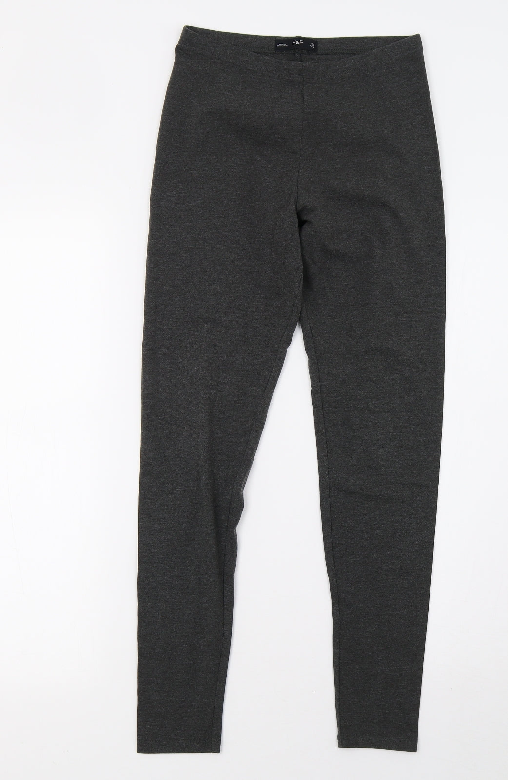 F&F Womens Grey    Trousers Size 10 L27 in