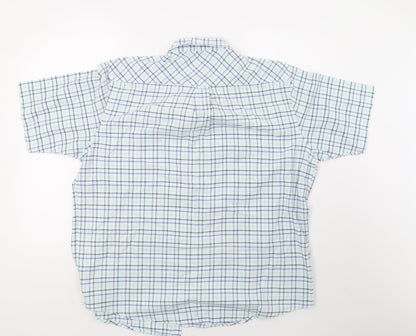 EWM Mens Blue Check   Polo Size XL