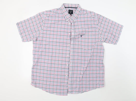 EWM Mens Pink Check   Polo Size XL