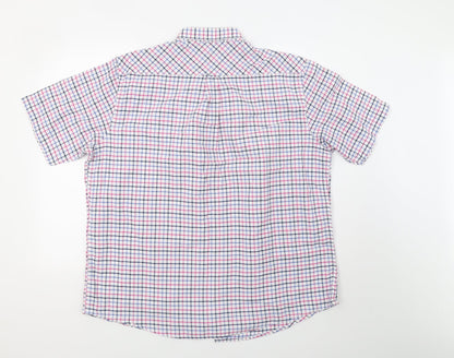 EWM Mens Pink Check   Polo Size XL