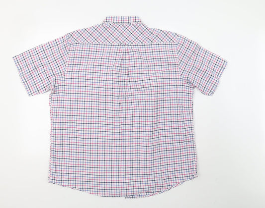 EWM Mens Pink Check   Polo Size XL