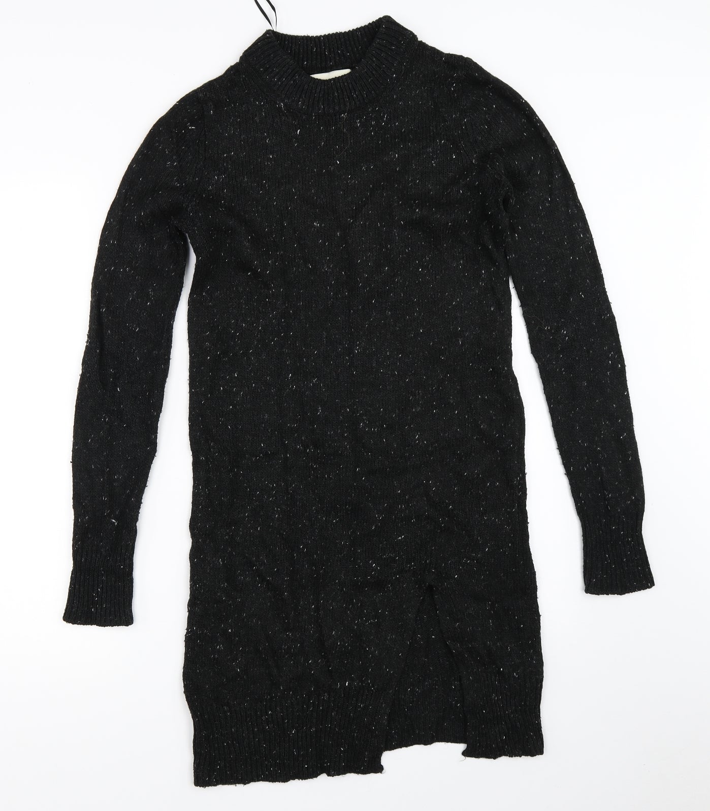 Womens UK Size 10 Papaya Black Tunic Jumper