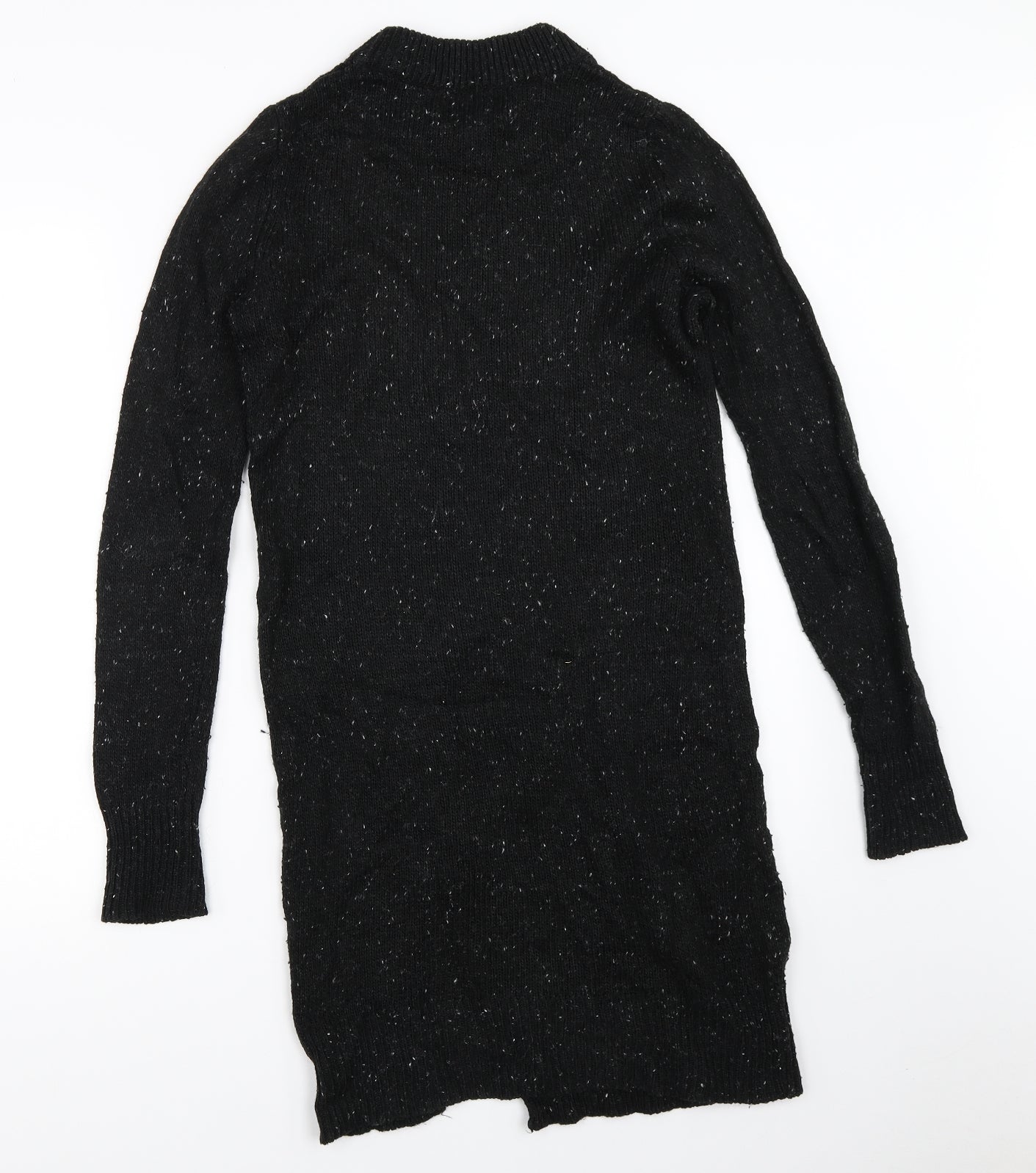 Womens UK Size 10 Papaya Black Tunic Jumper